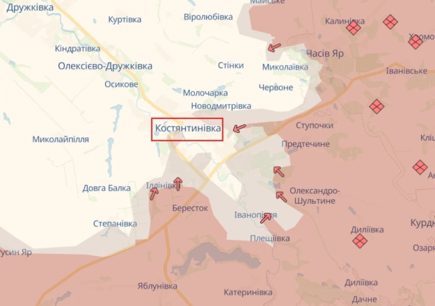 Скриншот: DeepState